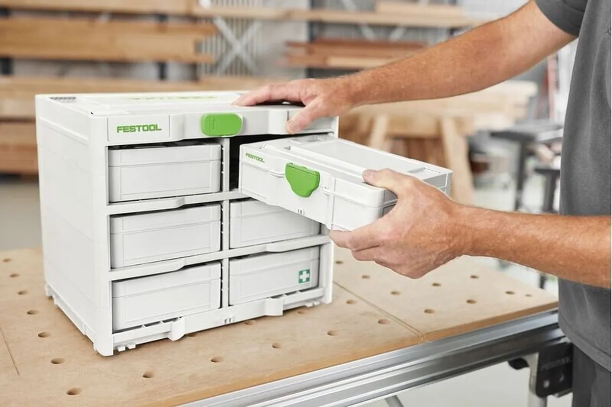 Festool SYS3-RK/6 M 337-Set Systainer³ Rack - 6 Stuks - afbeelding 6 van 6