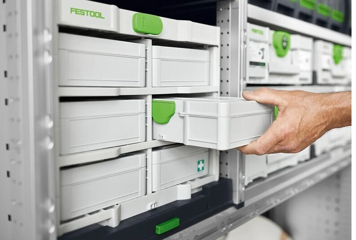 Festool SYS3-RK/6 M 337-Set Systainer³ Rack - 6 Stuks