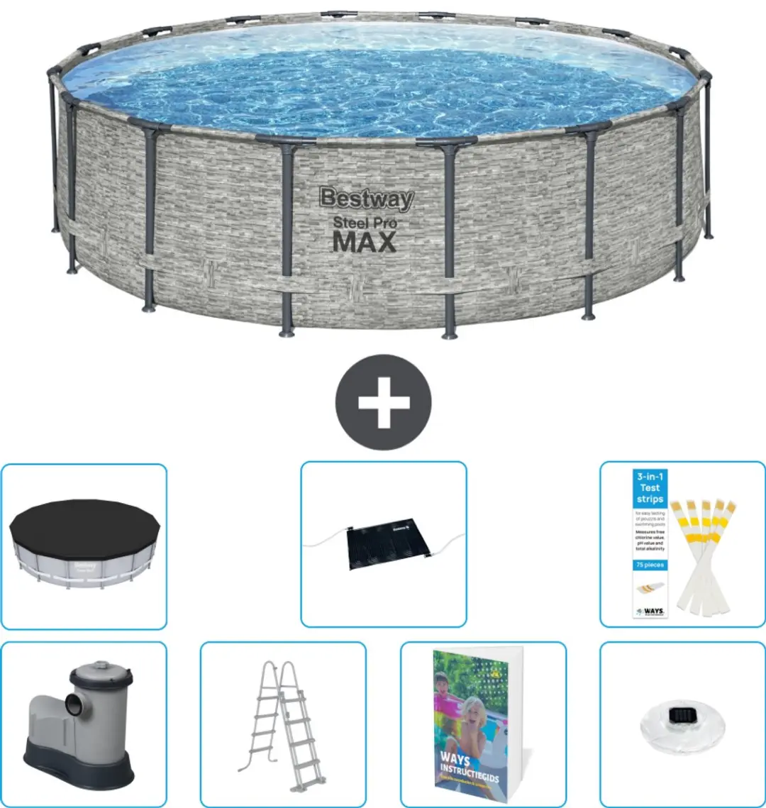 Bestway Steel Pro MAX Zwembad 488x122cm