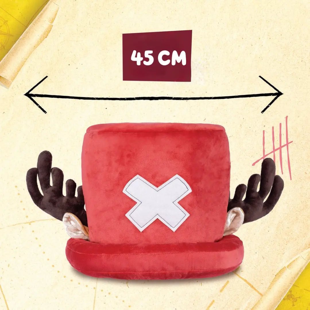 Moose Toys One Piece Chopper Pluche Muts - 45 cm - Rood