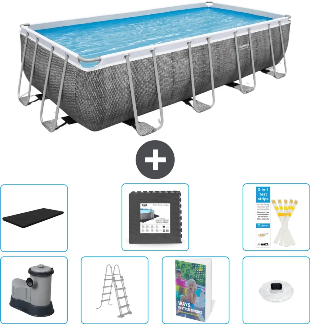 Bestway Power Steel Zwembad 549x274x122cm