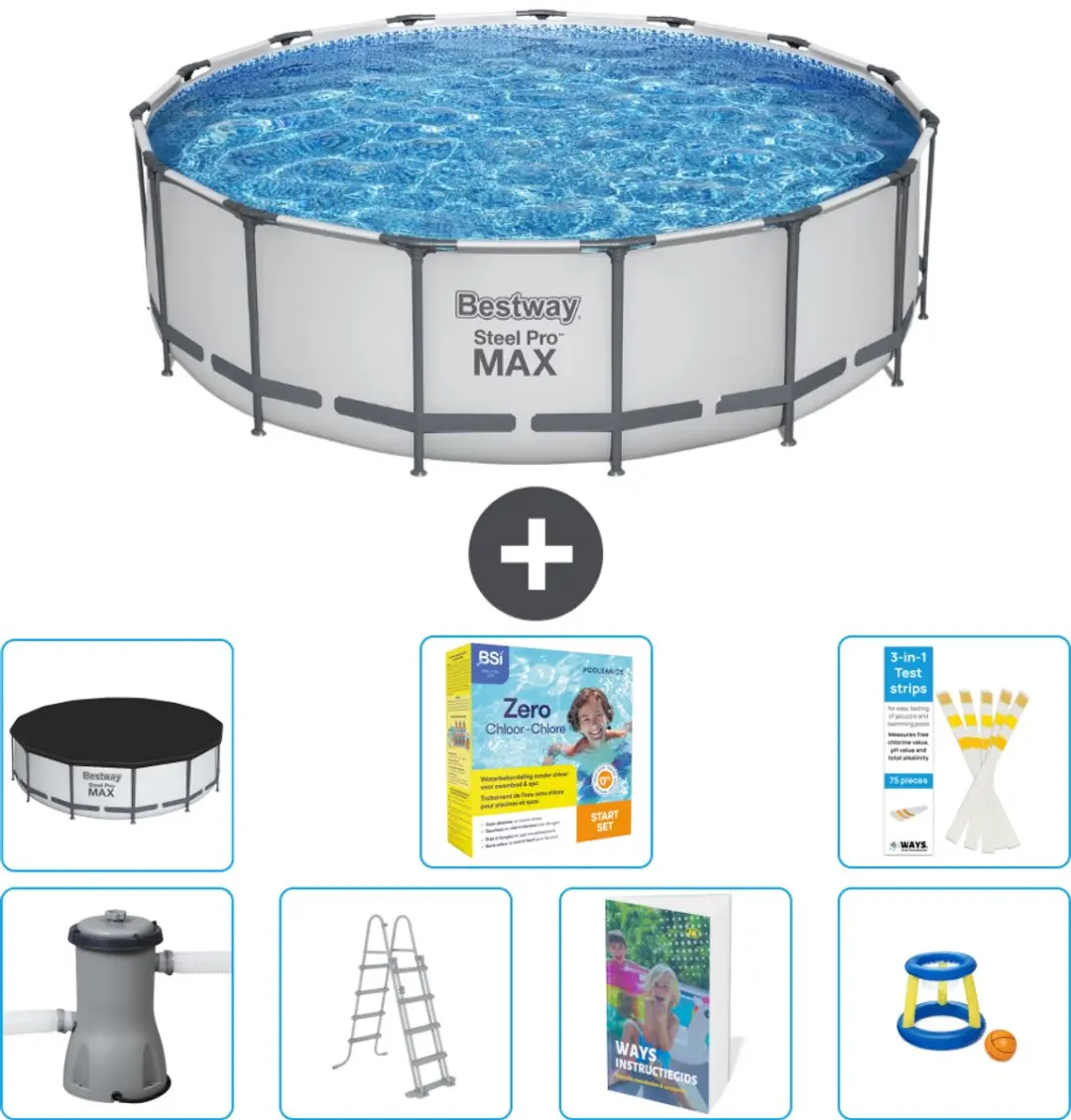 Bestway Steel Pro MAX Zwembad 457x122cm