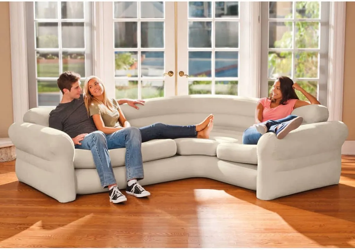 Intex Hoekbank Opblaasbaar 257x203x76cm - 2 Zitplekken - afbeelding 3 van 6