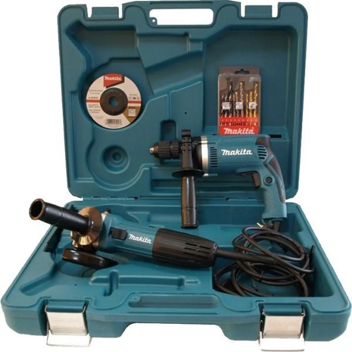 Makita DK0050X1 Combiset HP1631 + GA5030R - Klopboormachine & Haakse Slijper - afbeelding 6 van 6