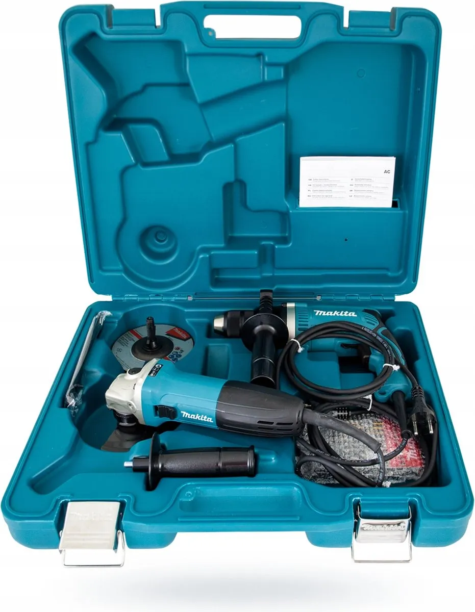 Makita DK0050X1 Combiset HP1631 + GA5030R - Klopboormachine & Haakse Slijper