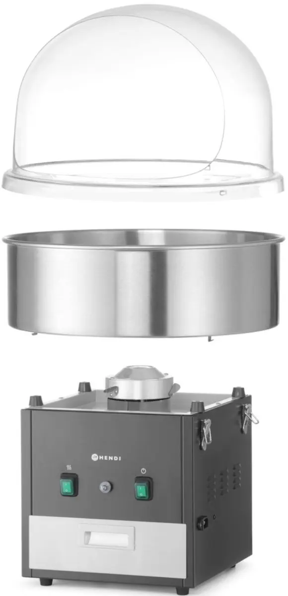 Hendi Suikerspinmachine 1130W 1030774 - Zwart