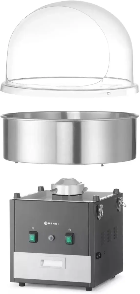 Hendi Suikerspinmachine 1130W 1030774 - Zwart - afbeelding 6 van 6