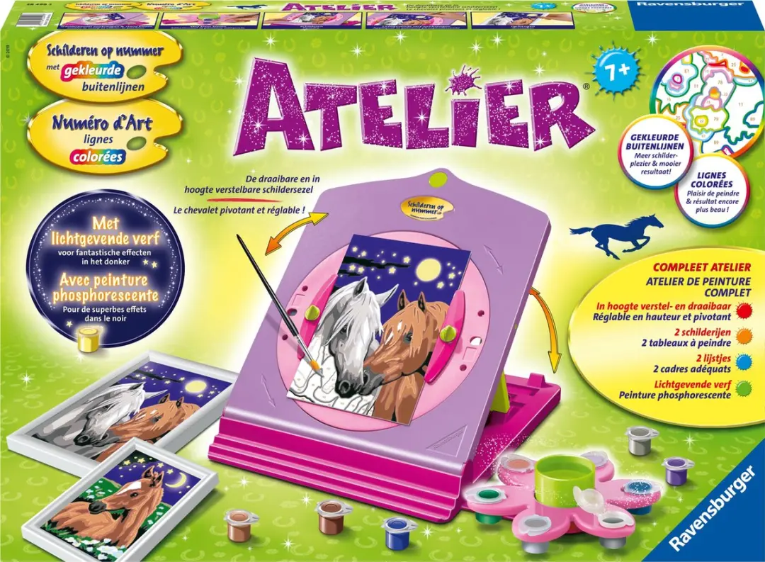 Ravensburger Schilderen op Nummer Atelier Multicolor - 3 Stuks