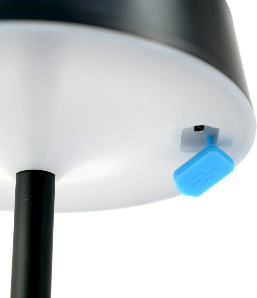 Eglo Simeri Oplaadbare Solar Tafellamp - Zwart