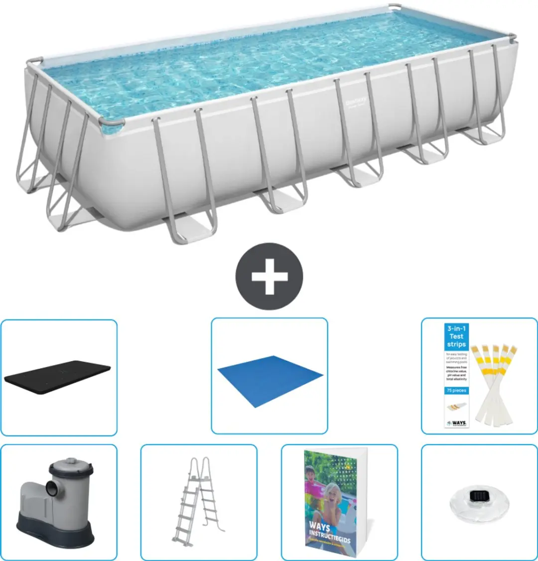 Bestway Power Steel Zwembad 640x274cm
