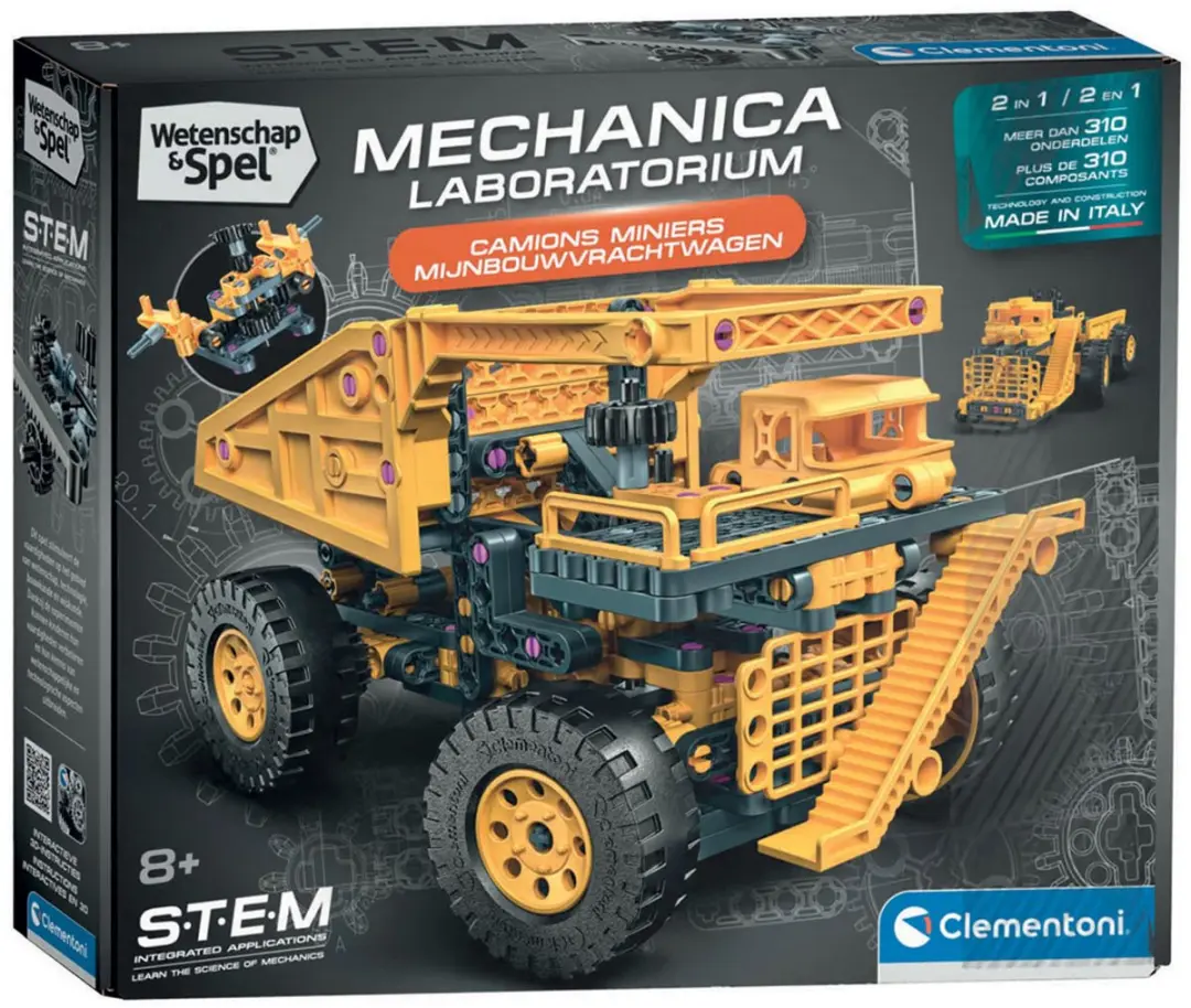 Clementoni Science & Play Miner Bouwpakket Mechanica Lab Mijnwerker Voertuig 561