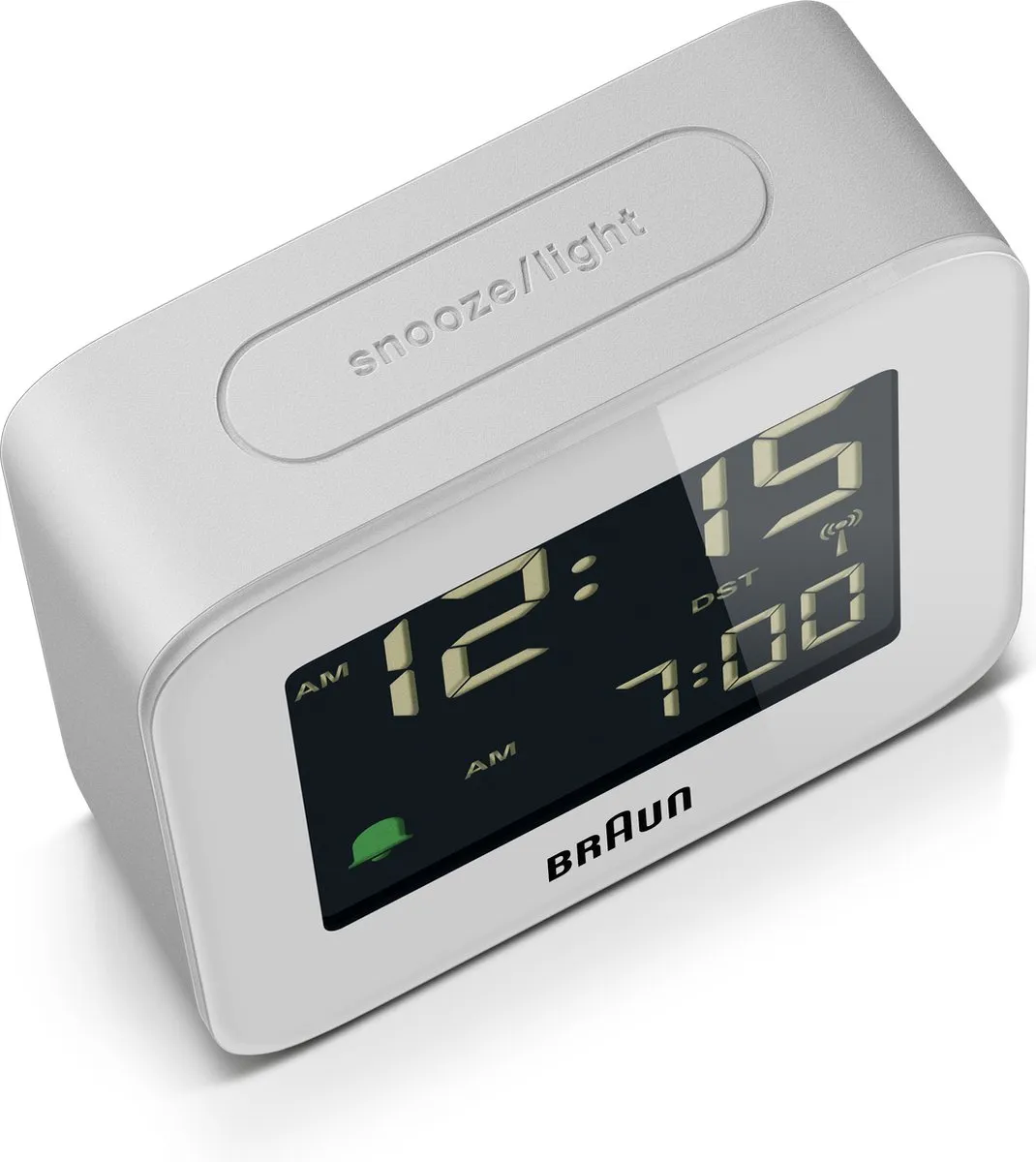 Braun BC08W-DCF Digitaal Reiswekker - Radiogestuurd - Wit