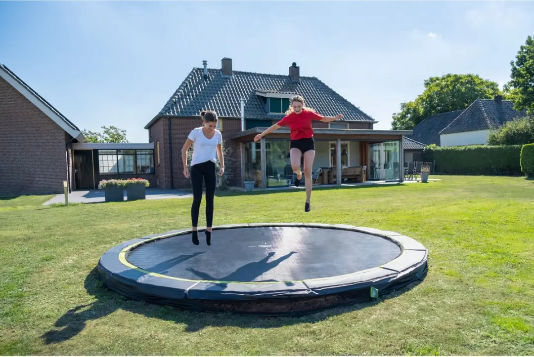 EXIT Silhouette Sporttrampoline 427cm - Ingraaf - Groen