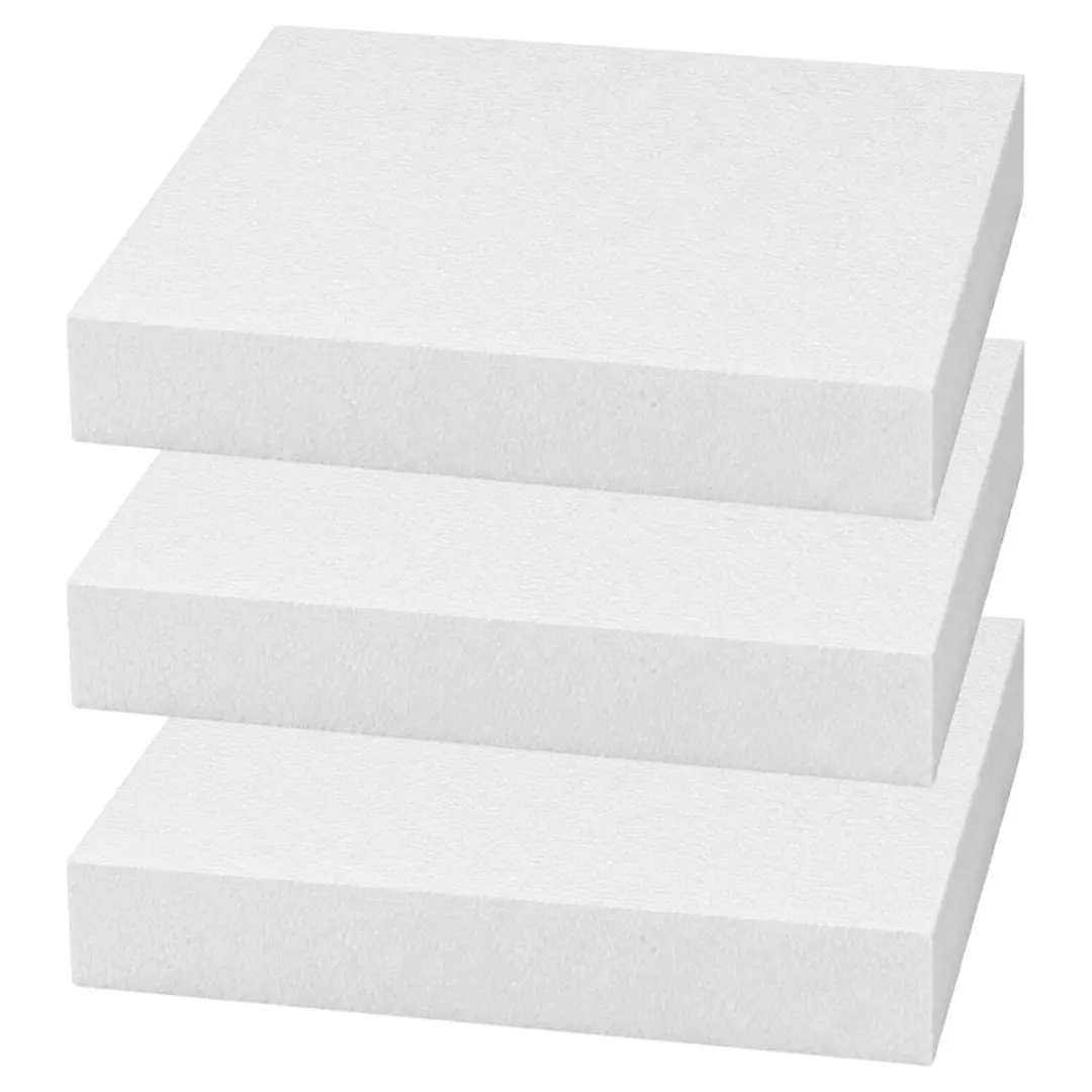 Bellatio Design Piepschuim Vormen Rechthoek 3 Stuks