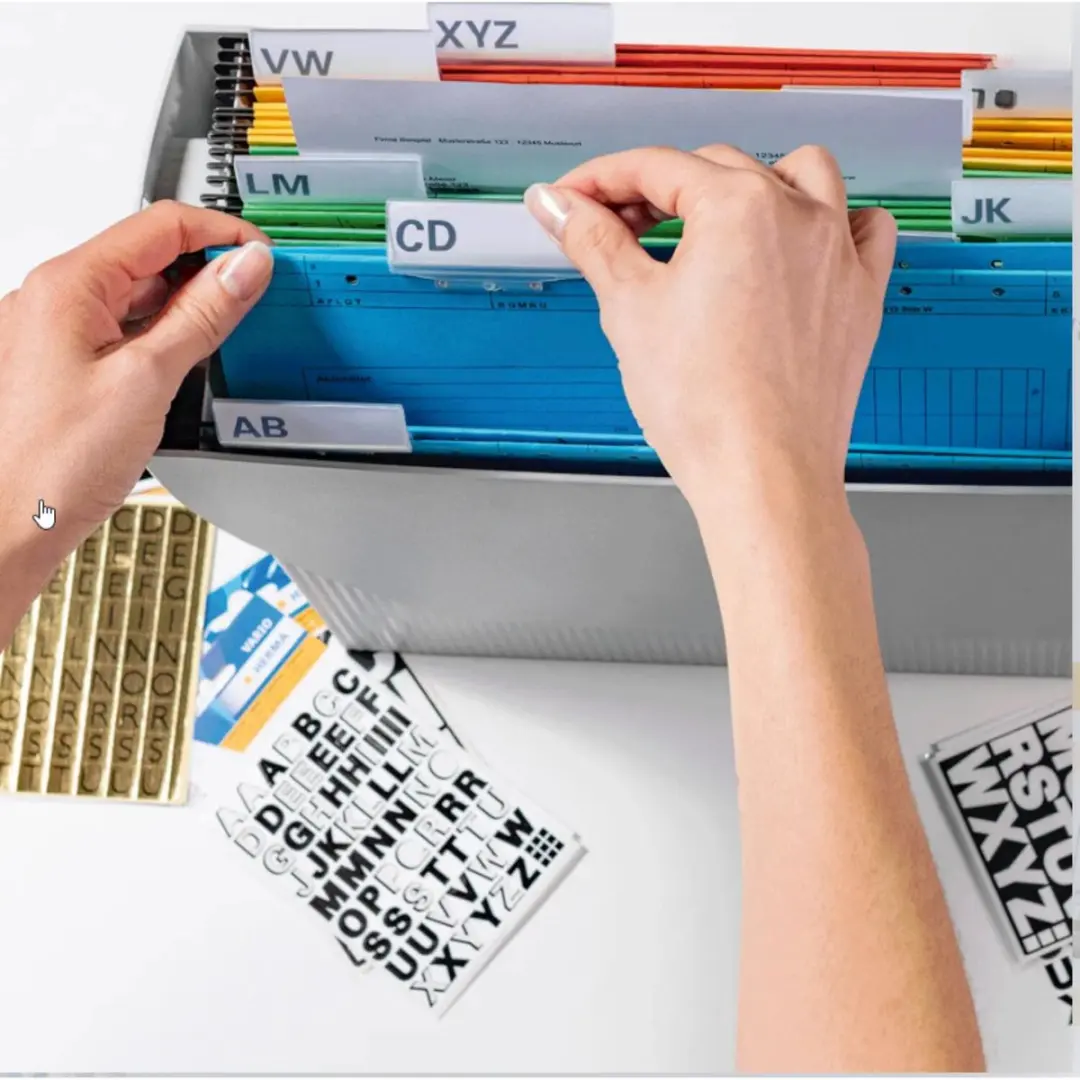Herma Stickervel Cijfers 0-9 - 2 Vellen - 15mm - Wit - Watervast