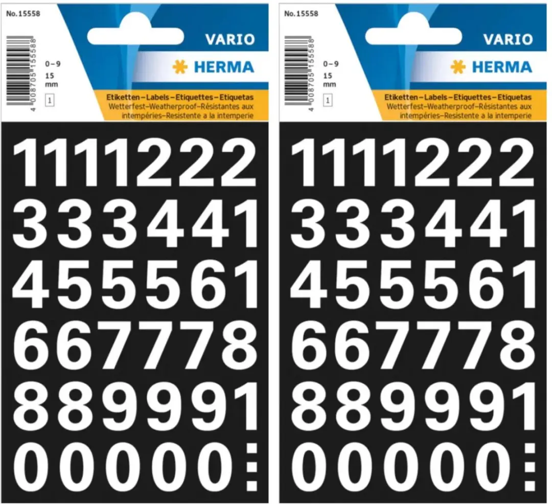 Herma Stickervel Cijfers 0-9