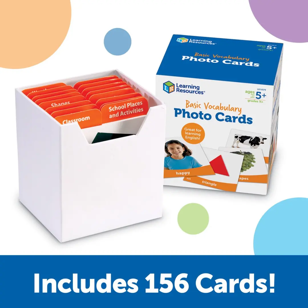 Learning Resources Basiswoordenschat Fotokaarten LER6079 - Multikleur