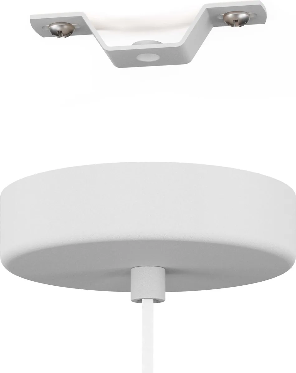 Eglo Pozueta 1 Hanglamp E27 - Ø6,5cm - Wit