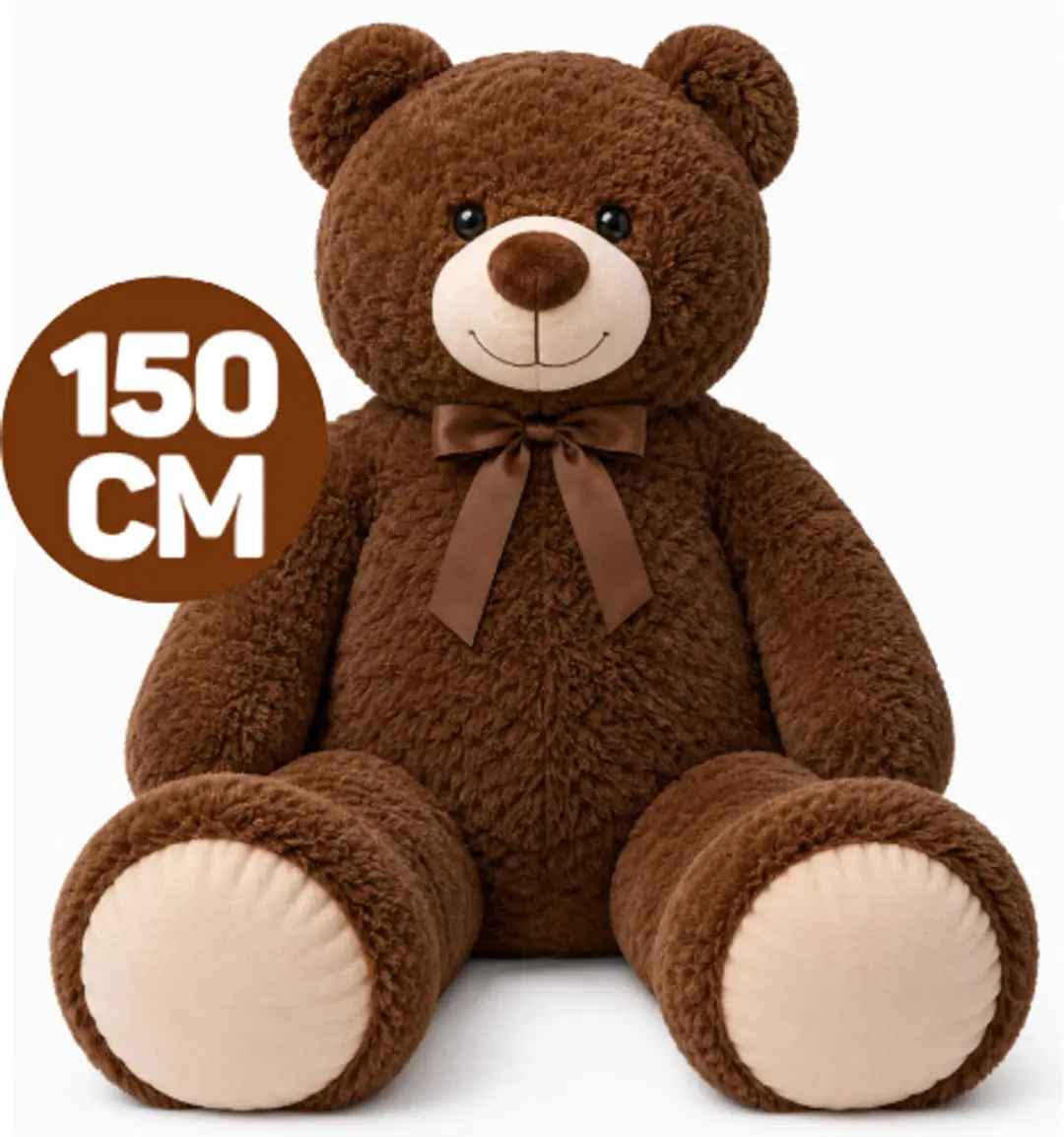 Topknuffels Teddybeer Donkerbruin 150cm