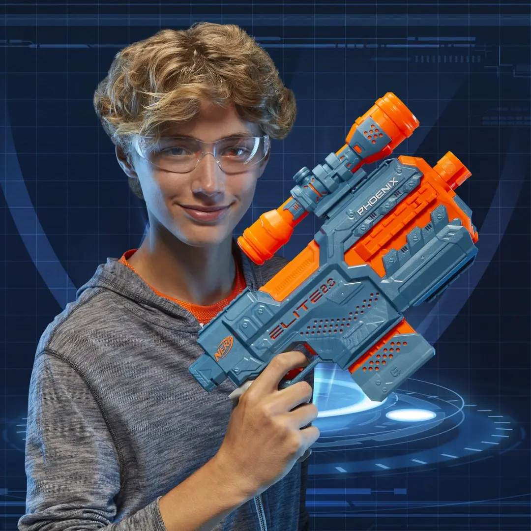 Nerf Elite 2.0 Phoenix CS 6 - Blauw/Oranje