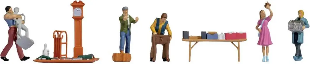 Noch H0 Vlooienmarktset 1 Staande Figuren