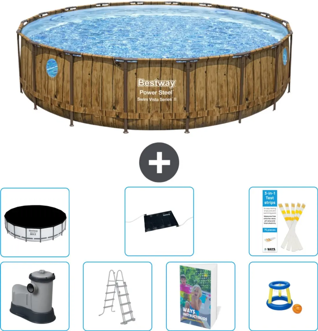 Bestway Power Steel Swim Vista Zwembad 549cm
