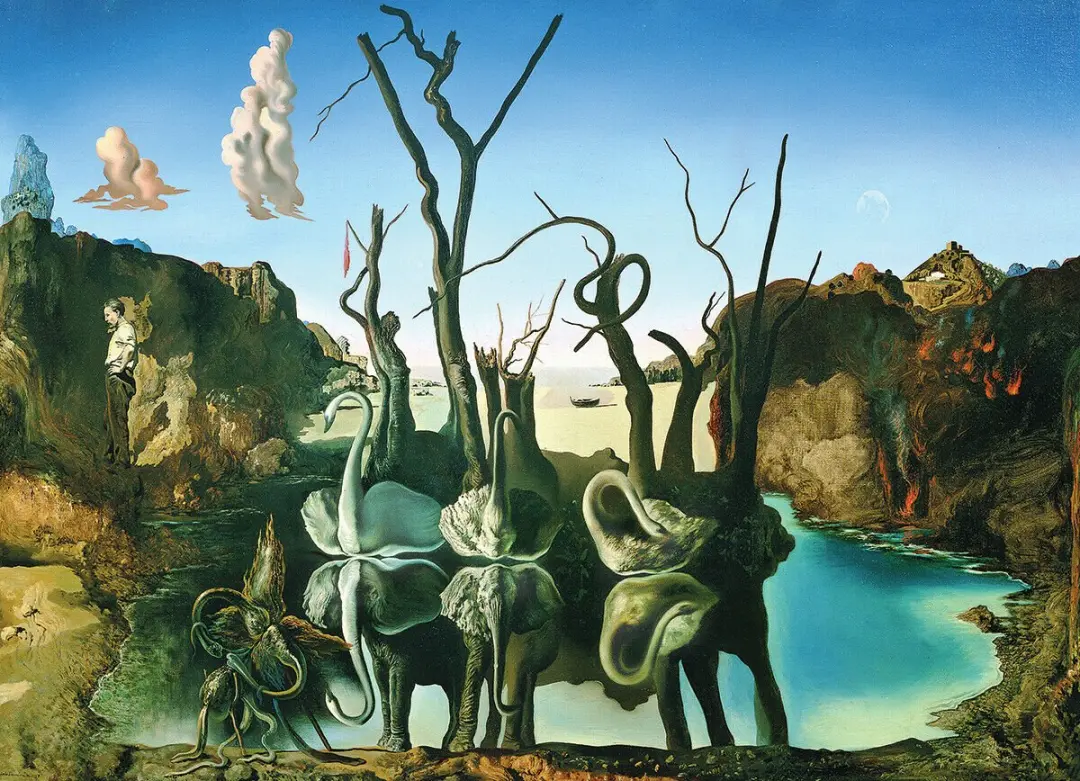 Eurographics Salvador Dali Zwanen als Olifanten Legpuzzel 1000 Stuks - Fine Art