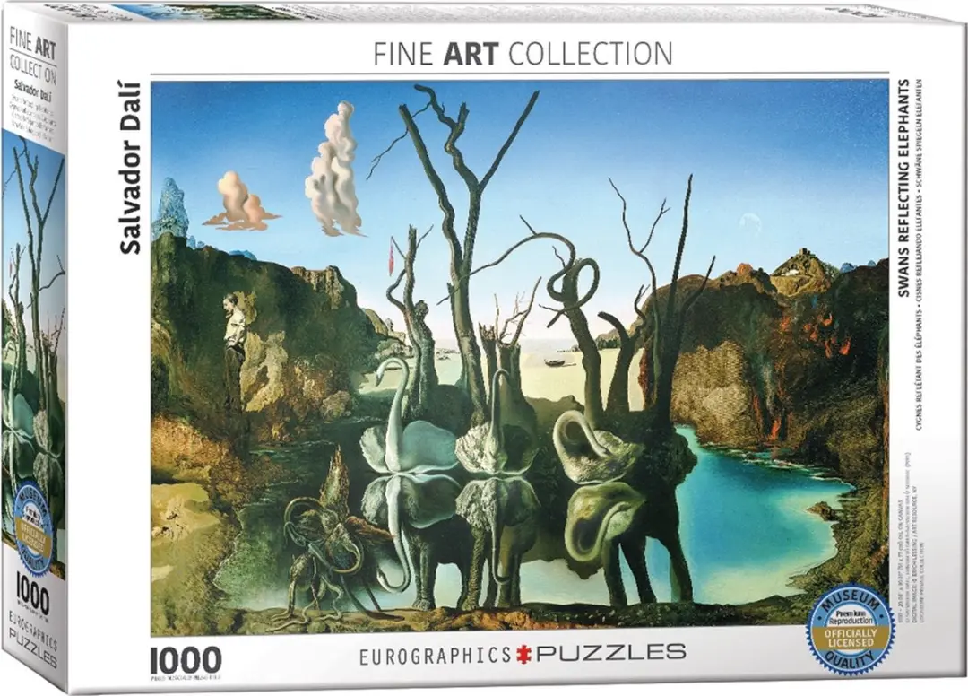 Eurographics Salvador Dali Zwanen als Olifanten Legpuzzel 1000 Stuks