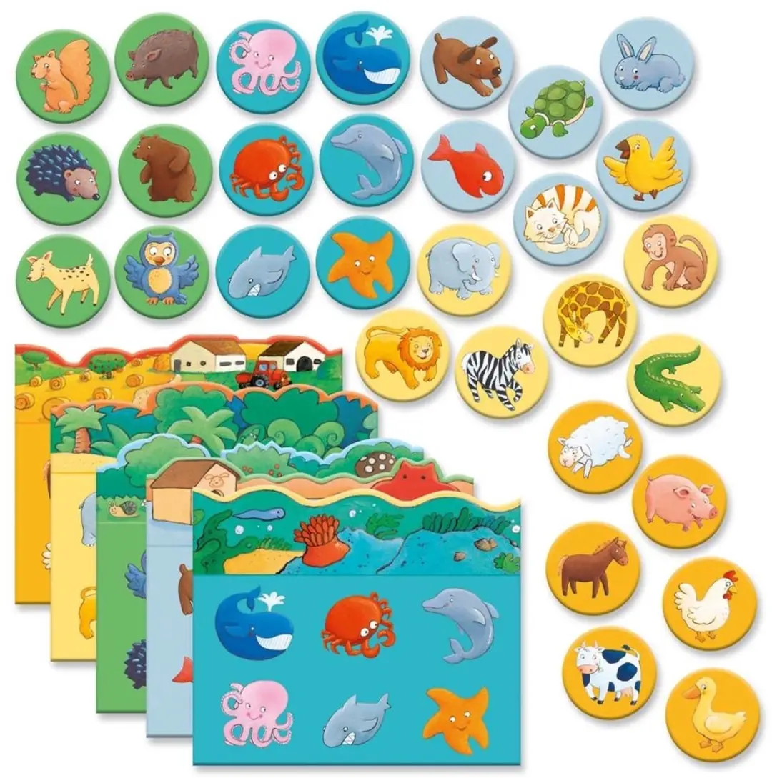 Djeco Loto des Animaux - 1000 Stuks - Multicolor