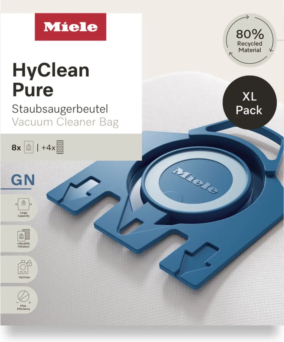 Miele GN HyClean Pure XL Stofzuigerzakken - 8 Stuks