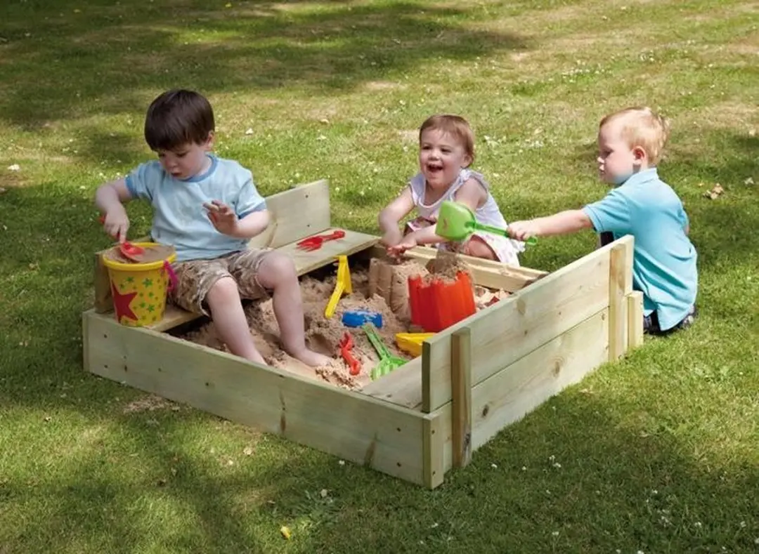 TP Toys Play Houten Zandbak - Naturel
