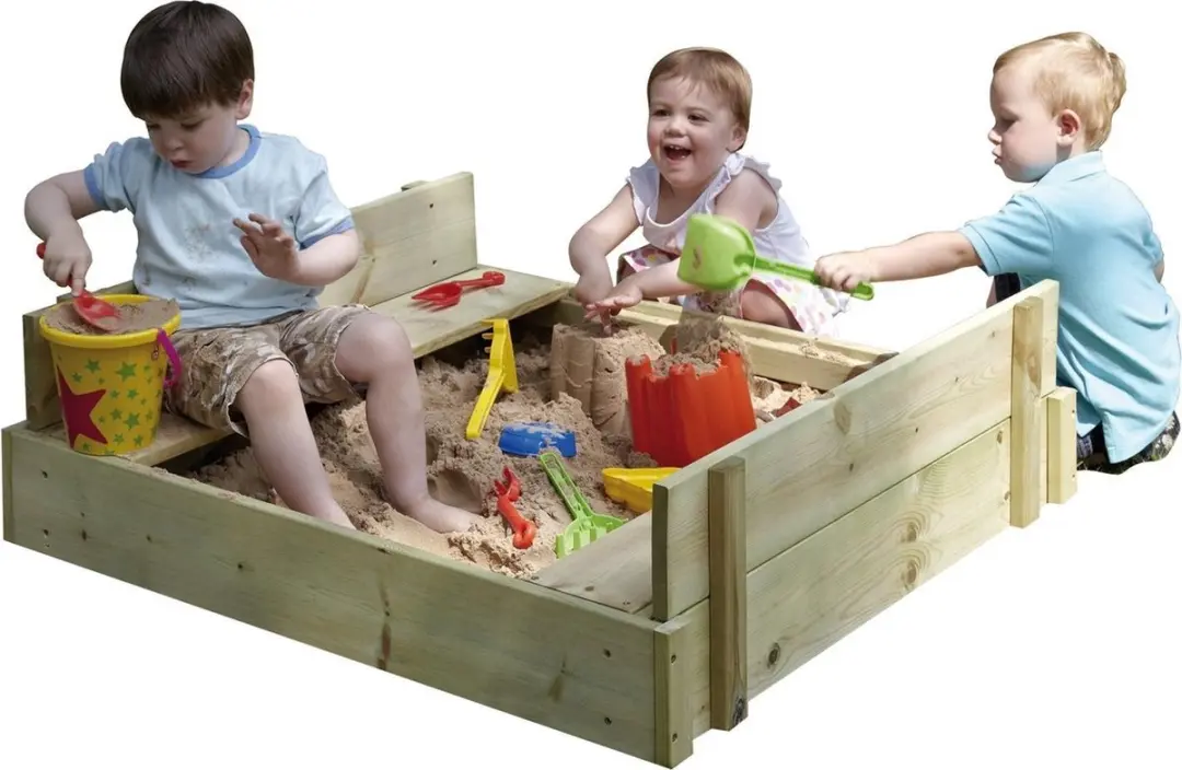 TP Toys Play Houten Zandbak - Naturel