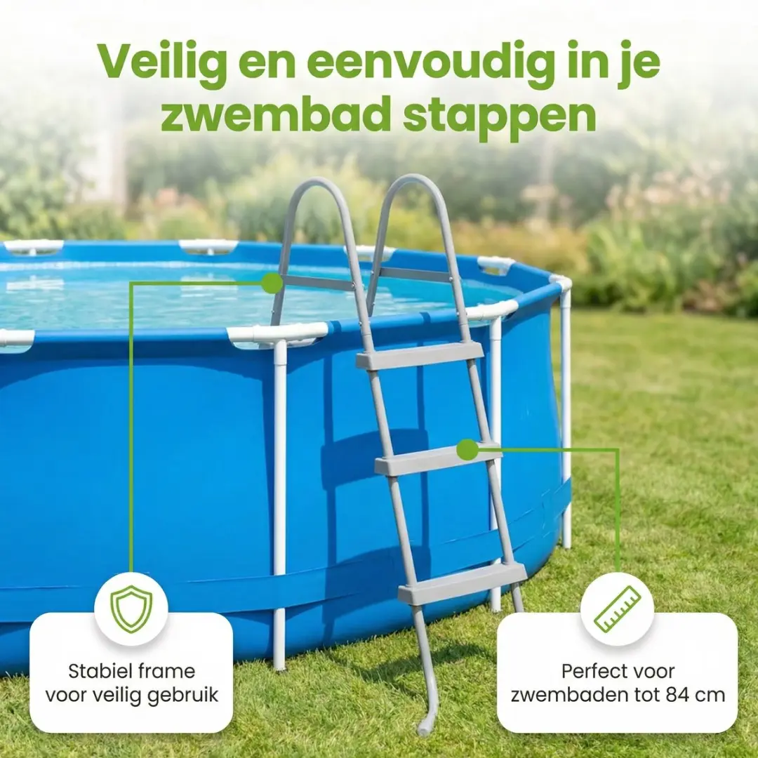 Bestway Steel Pro Accessoirepakket 56681 - 6-delig - Zwart