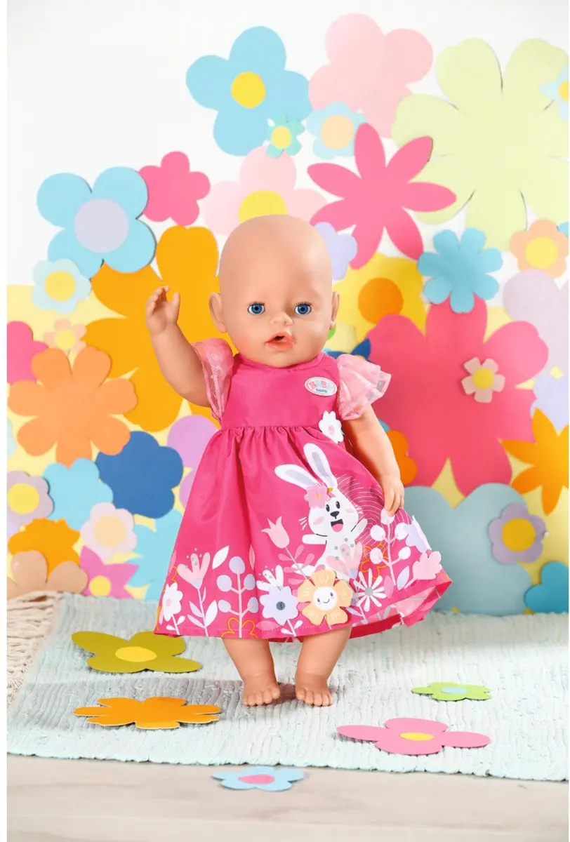 Baby Born Bloemenjurk 43cm - Roze