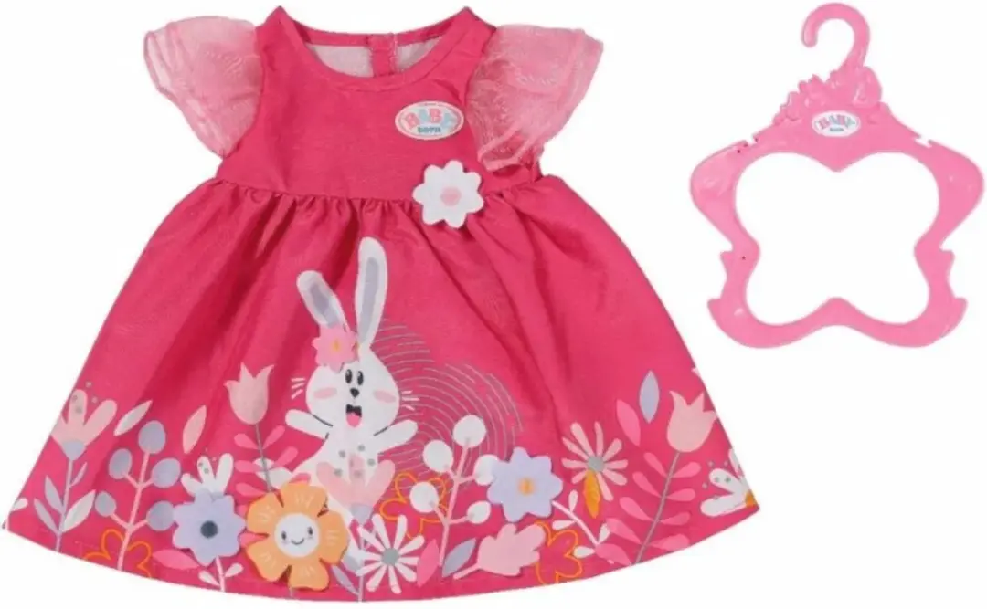 Baby Born Bloemenjurk 43cm - Roze
