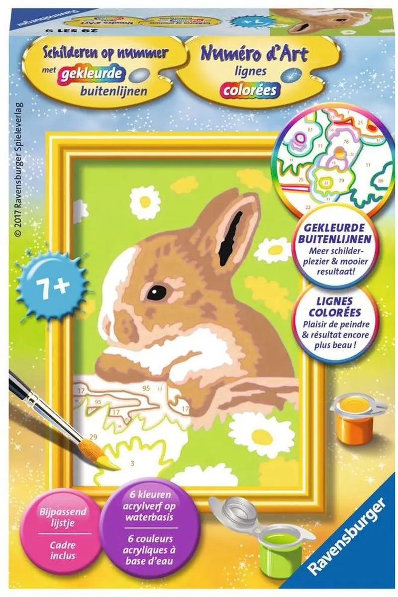 Ravensburger Schilderen op nummer Konijn Vlekkie