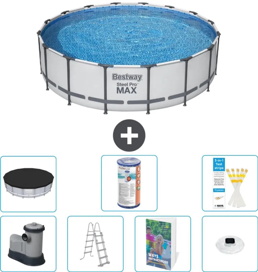 Bestway Steel Pro MAX Zwembad 488x122cm
