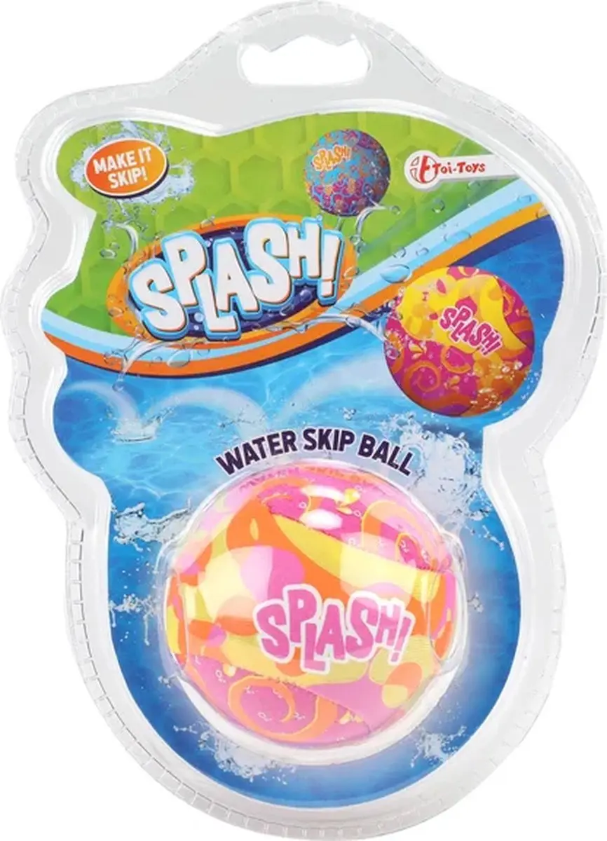 Toi-Toys Waterstuiterbal Splash - Roze/blauw