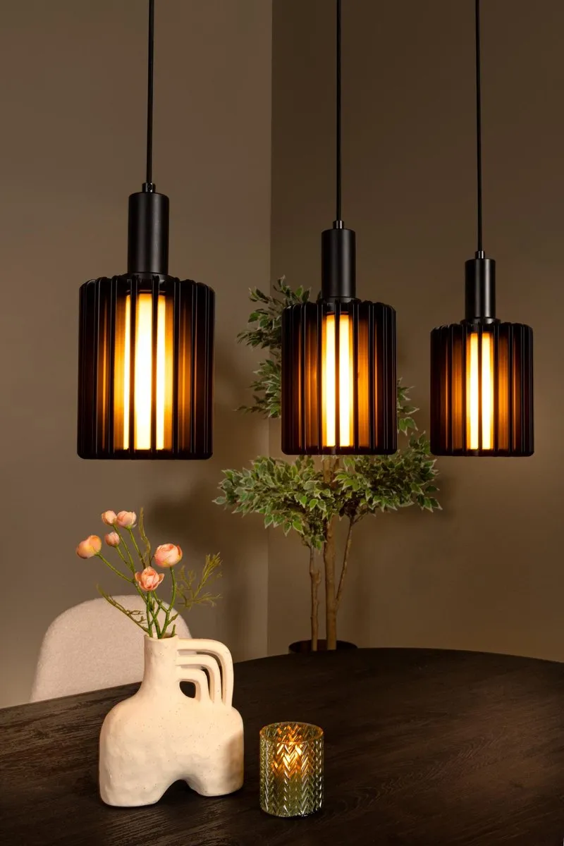 Lucide Lambres Hanglamp 5xE27 - Zwart