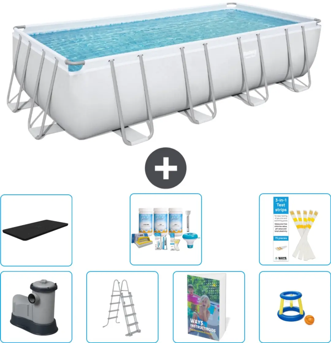 Bestway Power Steel Zwembad 549x274x122cm