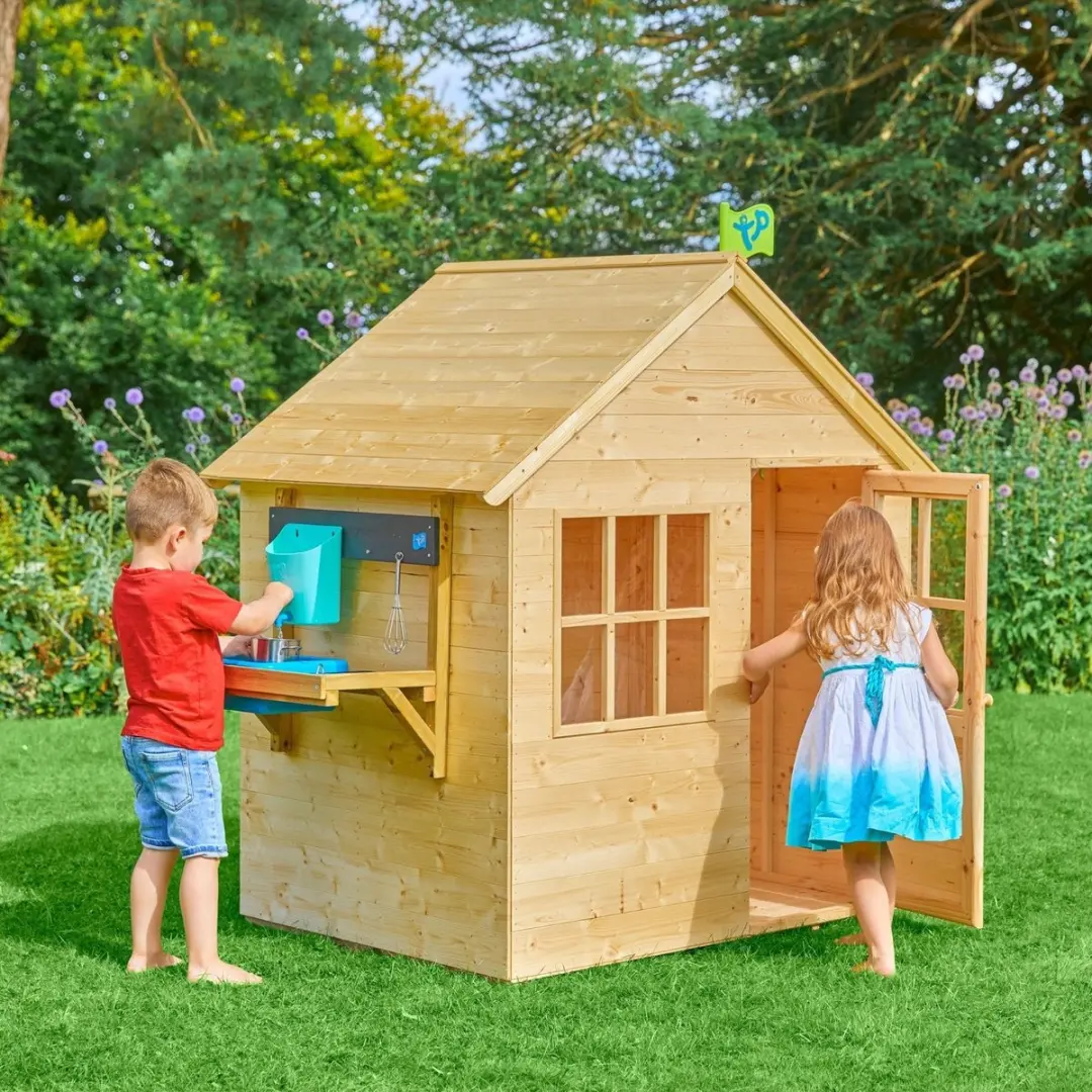 TP Toys Refuge Kinderhut met Buitenkeuken - FSC Hout