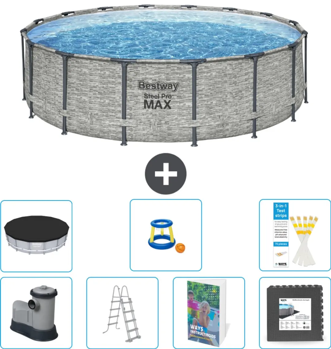 Bestway Steel Pro MAX Zwembad 488x122cm