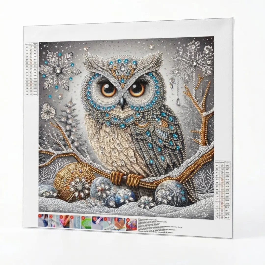 NUVEX Diamond Painting Uil Patroon 30x30cm