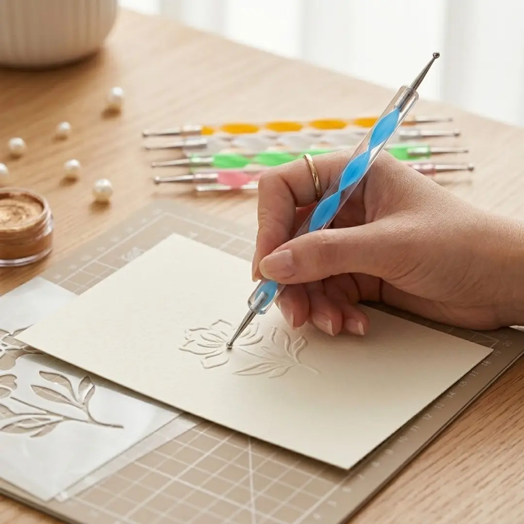 NUVEX Embossing Stylus Set 5-delig - Mix kleur