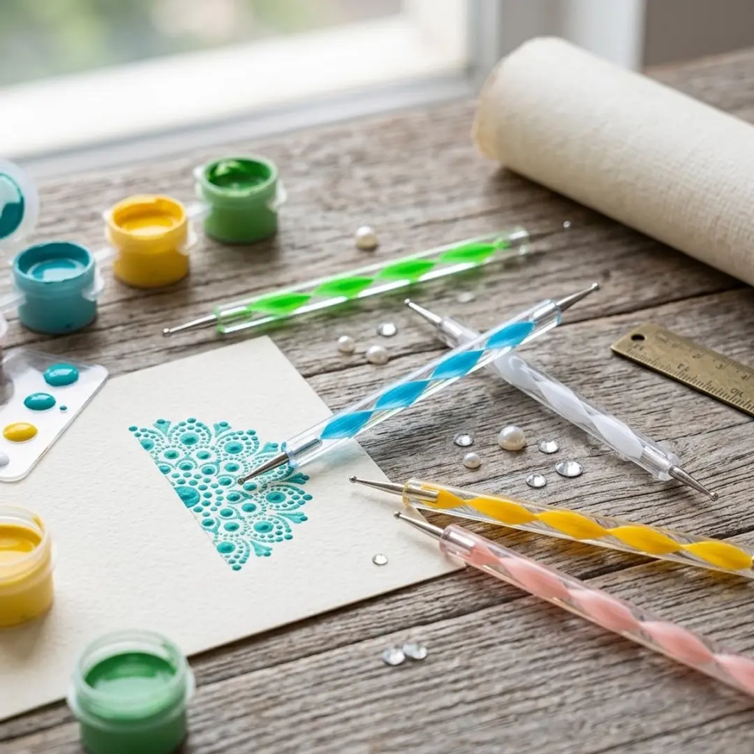 NUVEX Embossing Stylus Set 5-delig - Mix kleur