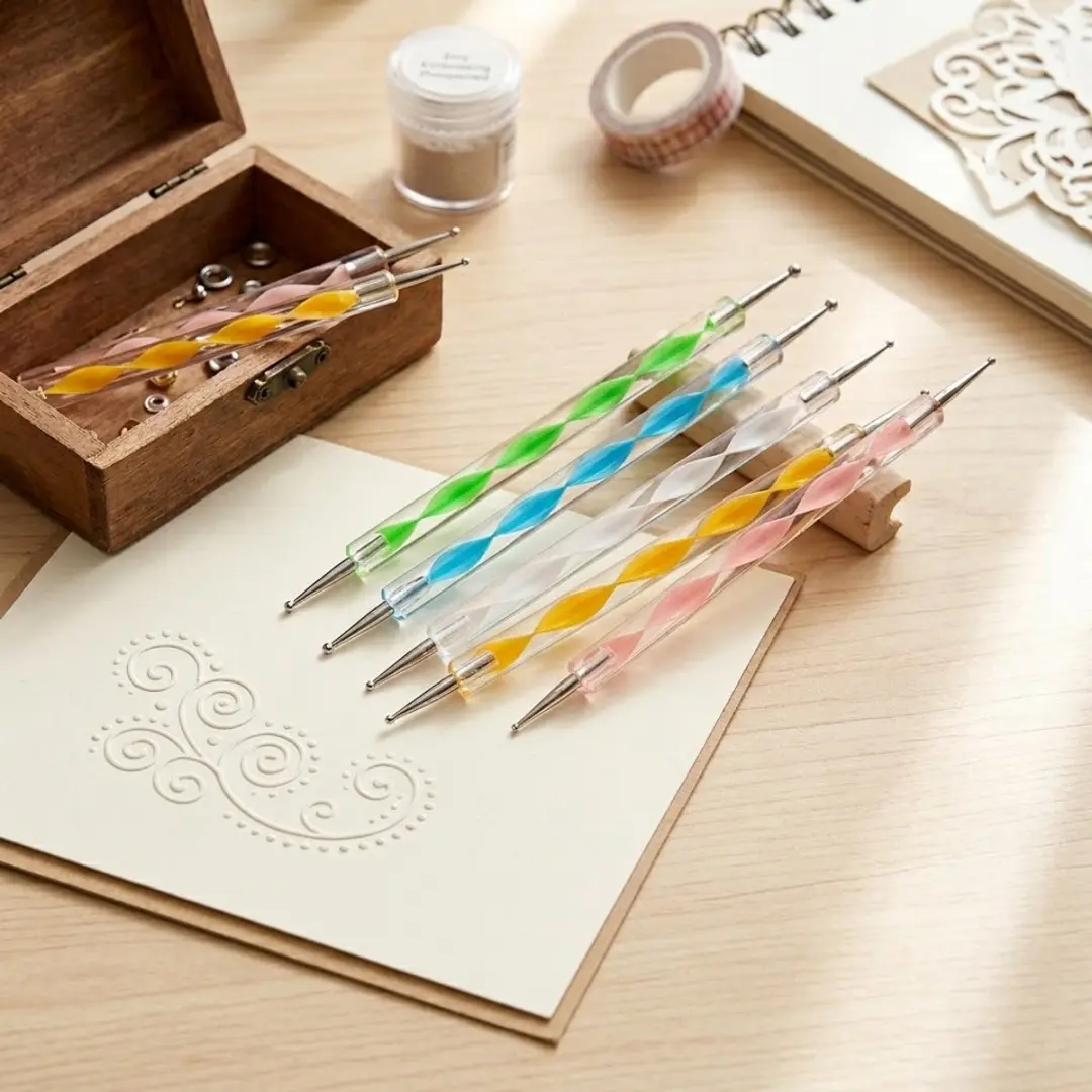 NUVEX Embossing Stylus Set 5-delig - Mix kleur