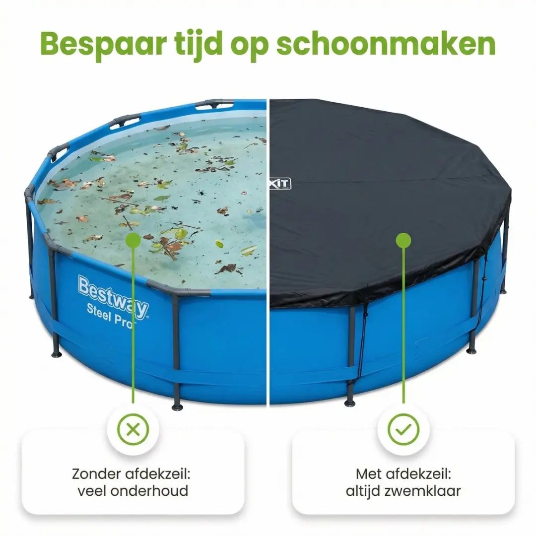 Bestway Fast Set Rond Zwembad 305x66cm - Blauw - 7-delig