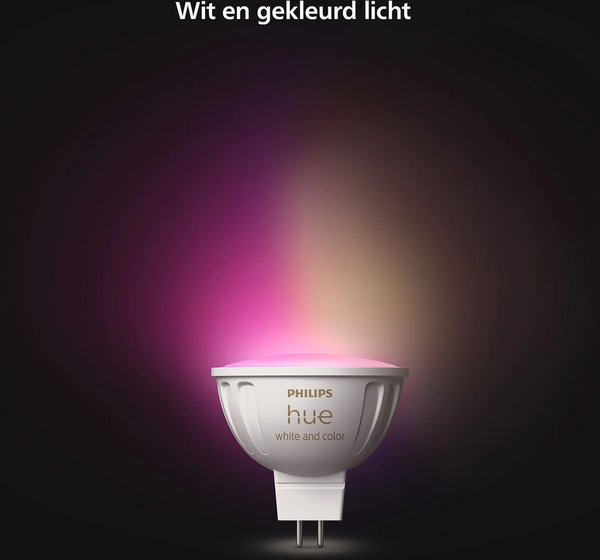 Philips Hue MR16 RGBW Spot - Mat Glas 6.3W