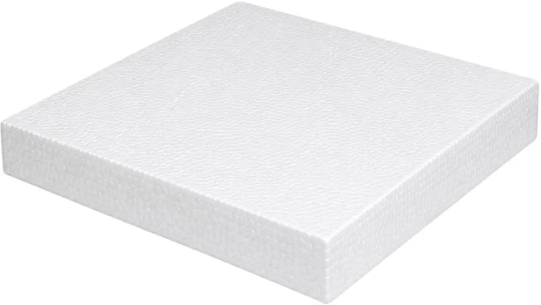 Bellatio Design Piepschuim Vierkant 20x20x3cm - 4 Stuks - Wit