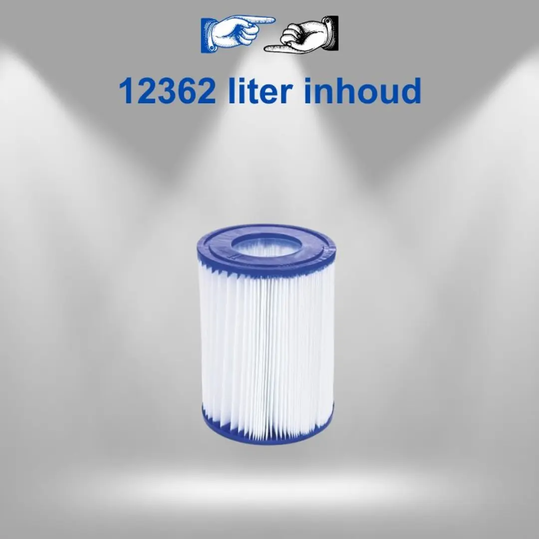 Bestway Familie Zwembad 457x107cm - 12.362L - Grijs
